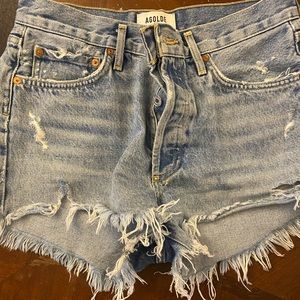 Agolde Parker denim shorts